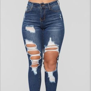 ***SOLD*** Fashion Nova Distressed Jeans